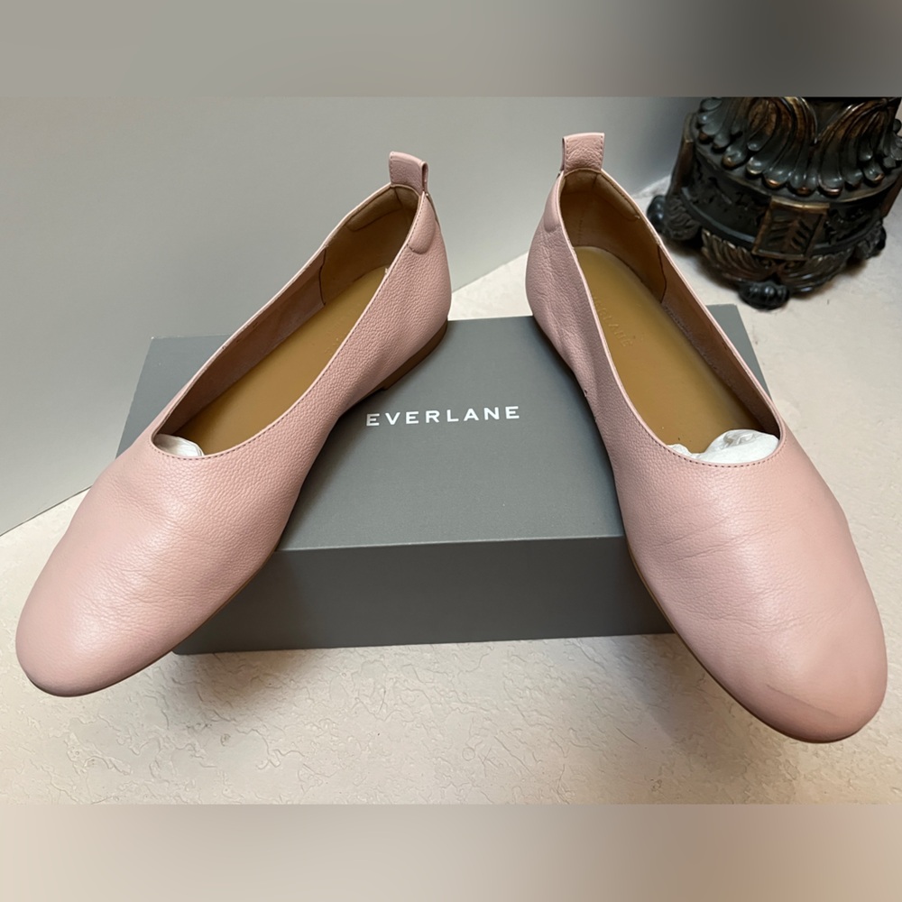 Everlane The Italian Leather Day Glove Flats Ballet Light Pink Size 9